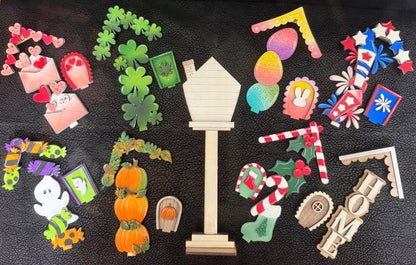 Small Bird House Interchangable