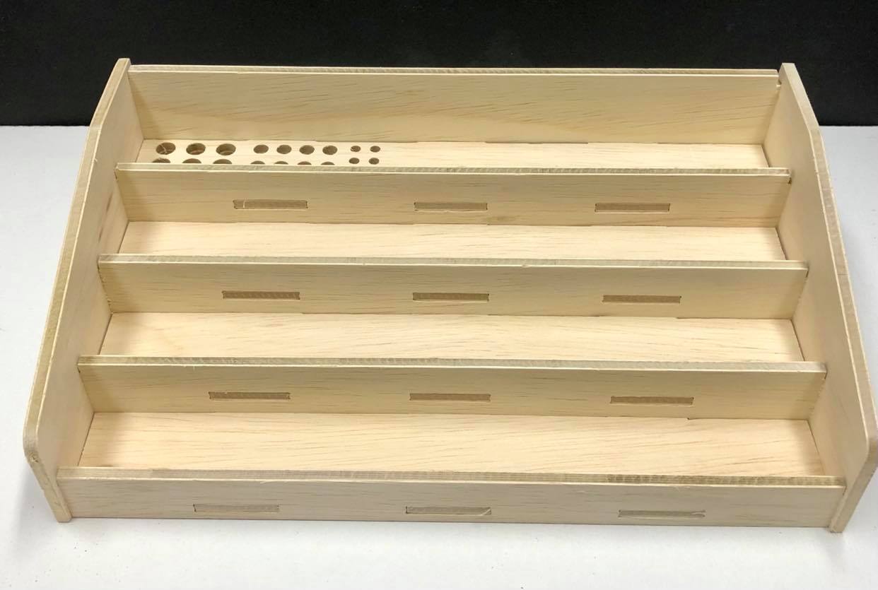 Unfinished Craft Paint Rack