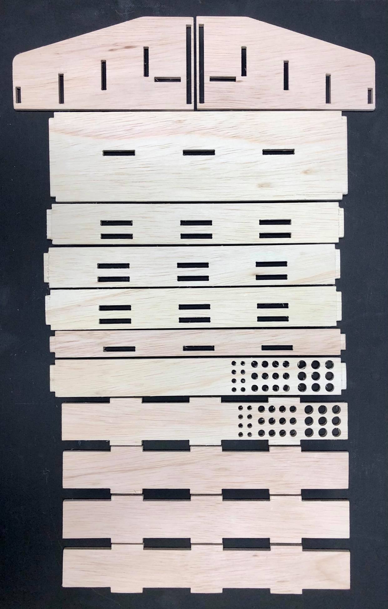 Unfinished Craft Paint Rack