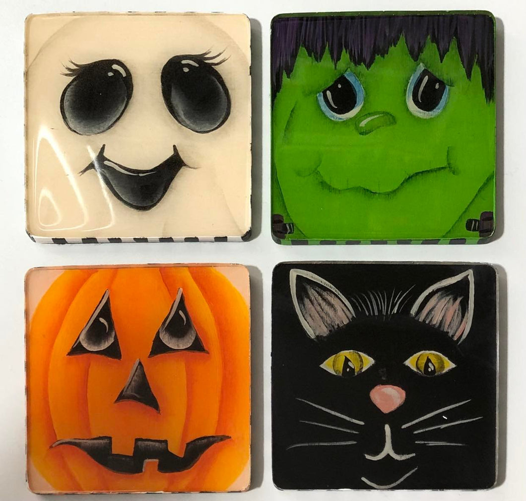 Halloween coaster set