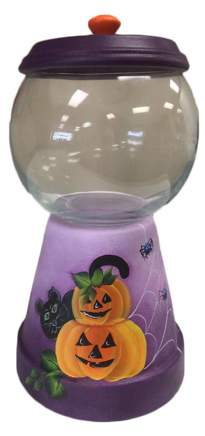 Pumpkin Cat Candy Dish
